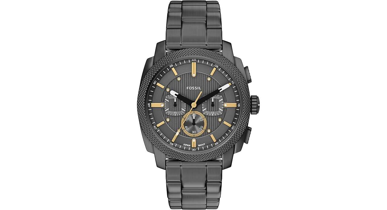 Fossil Machine Chronograph in Smoke Stainless
