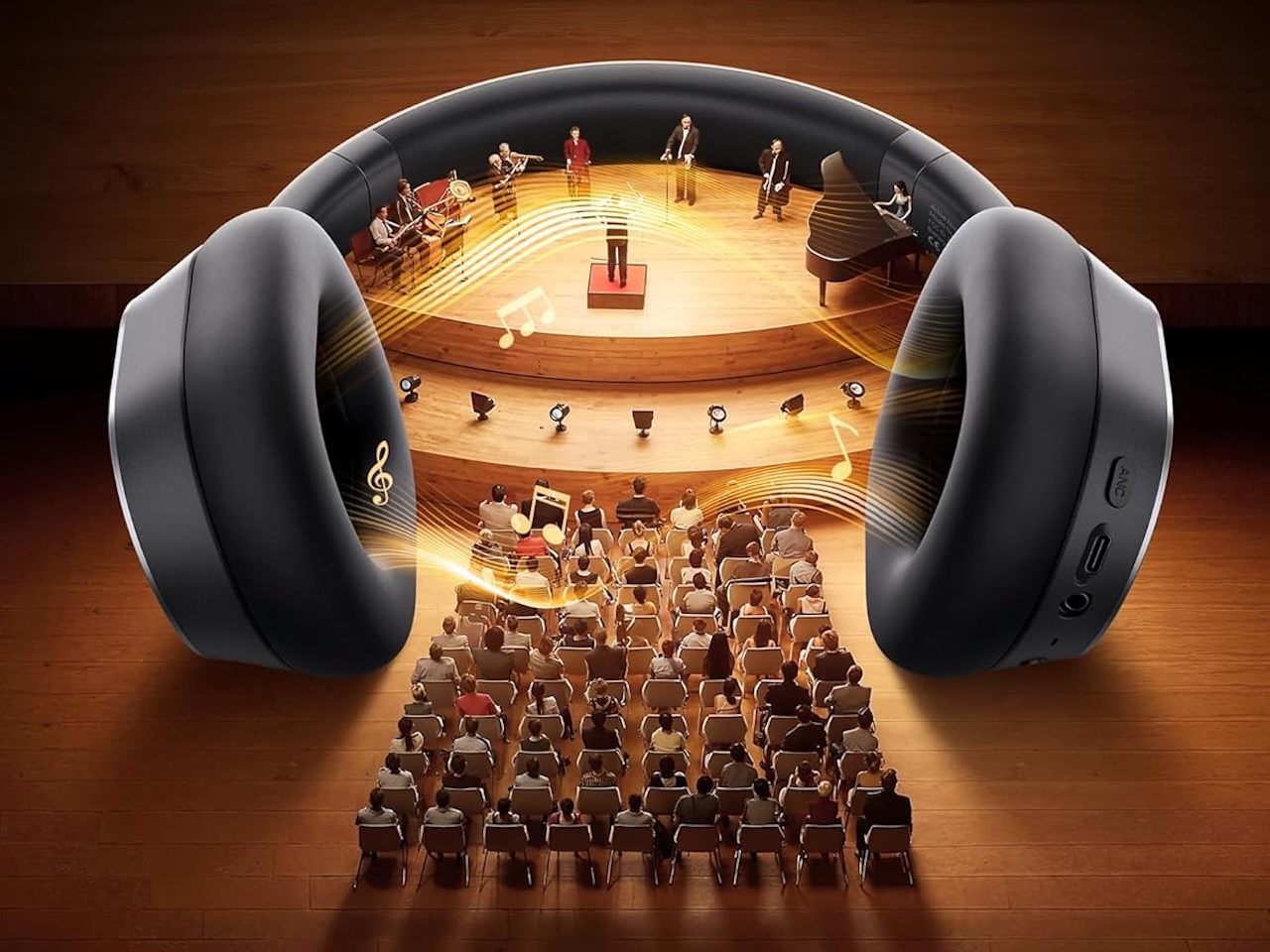 Hybrid Active Noise Cancelling Headphones
