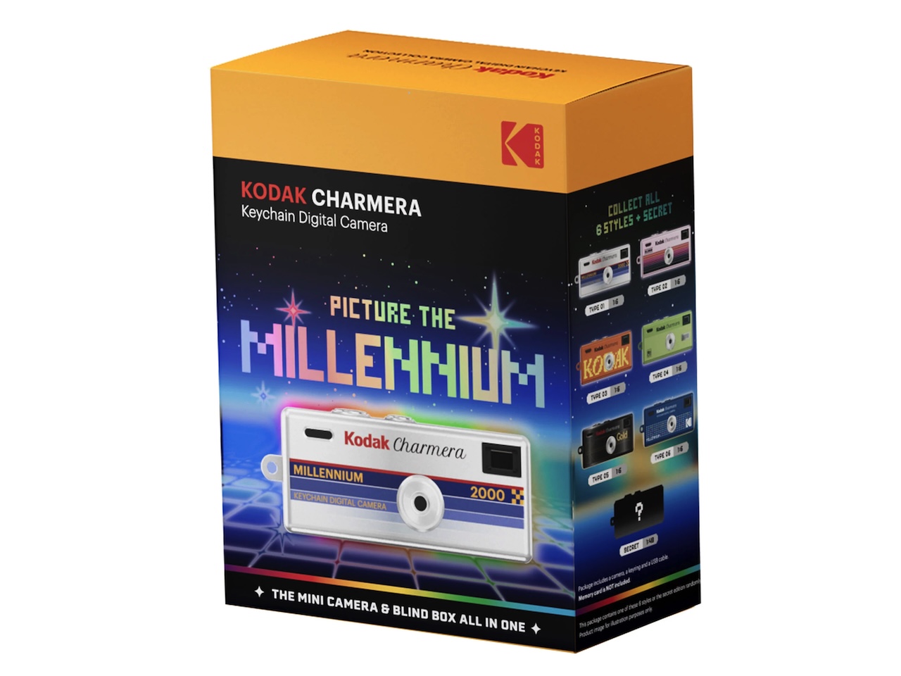KODAK CHARMERA Keychain Digital Camera Blind Box Millennium Single Box B