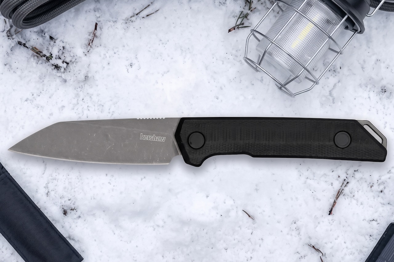 Kershaw Mini Iridium Fixed Blade Knife - AI Improved Image