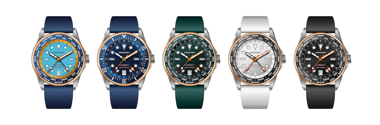 Kronosti Atlas GMT Grade 5 Titanium GMT Watches