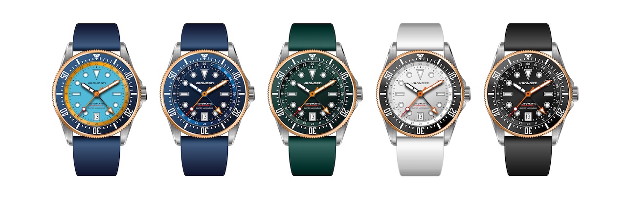 Kronosti Atlas GMT Grade 5 Titanium GMT Watches