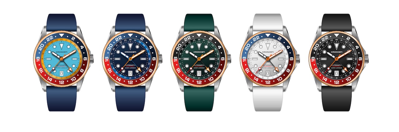 Kronosti Atlas GMT Grade 5 Titanium GMT Watches