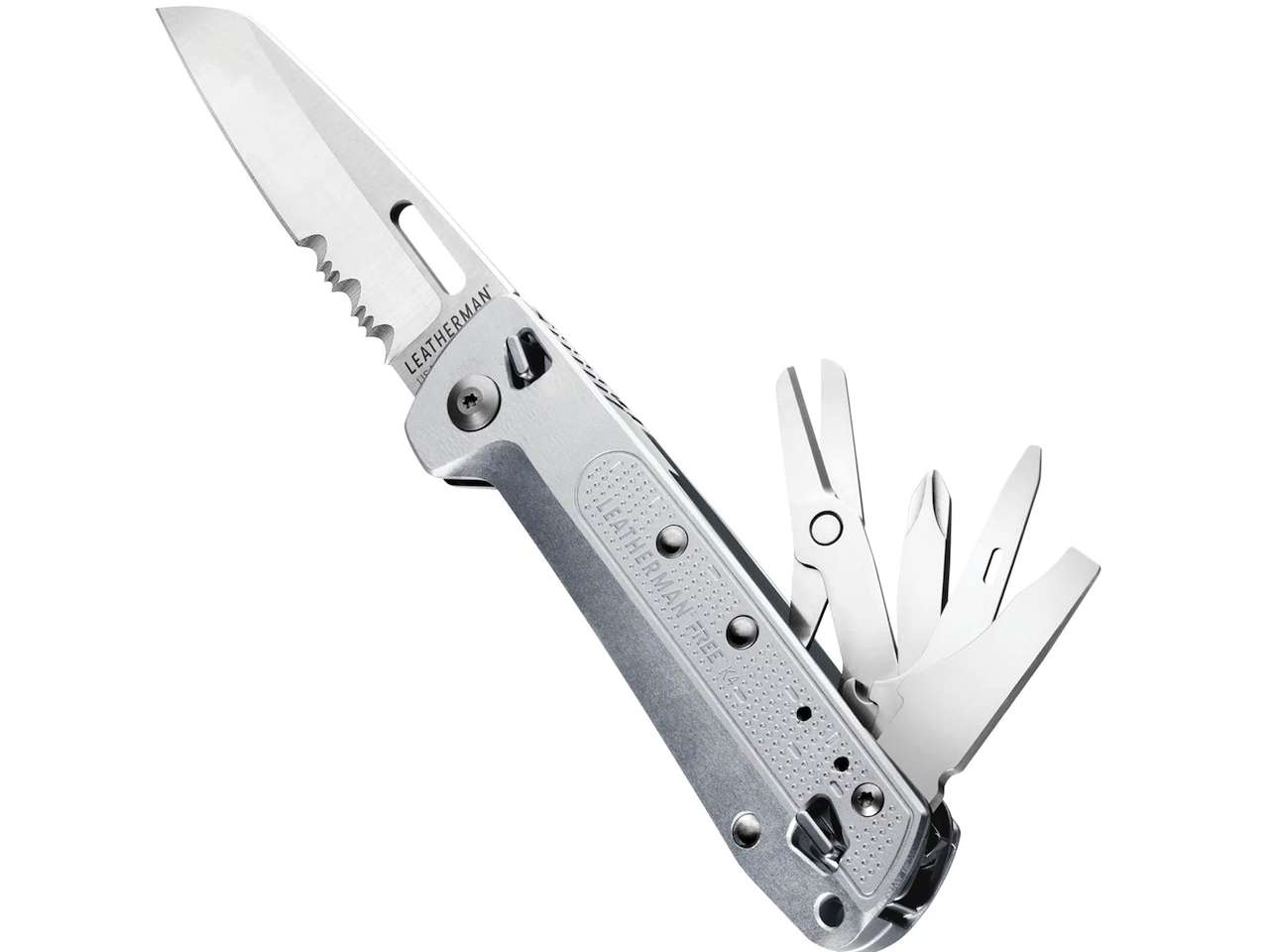 LEATHERMAN FREE K4 EDC Pocket Multitool with Knife Magnetic Locking