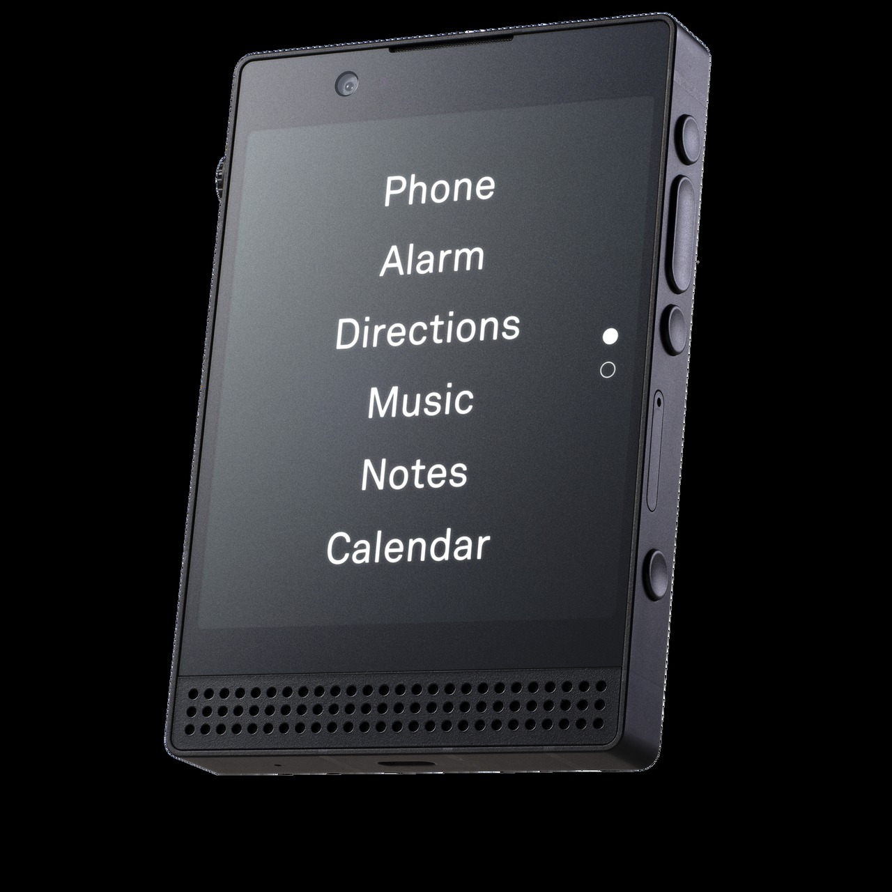 Light Phone III front view with minimalist interface