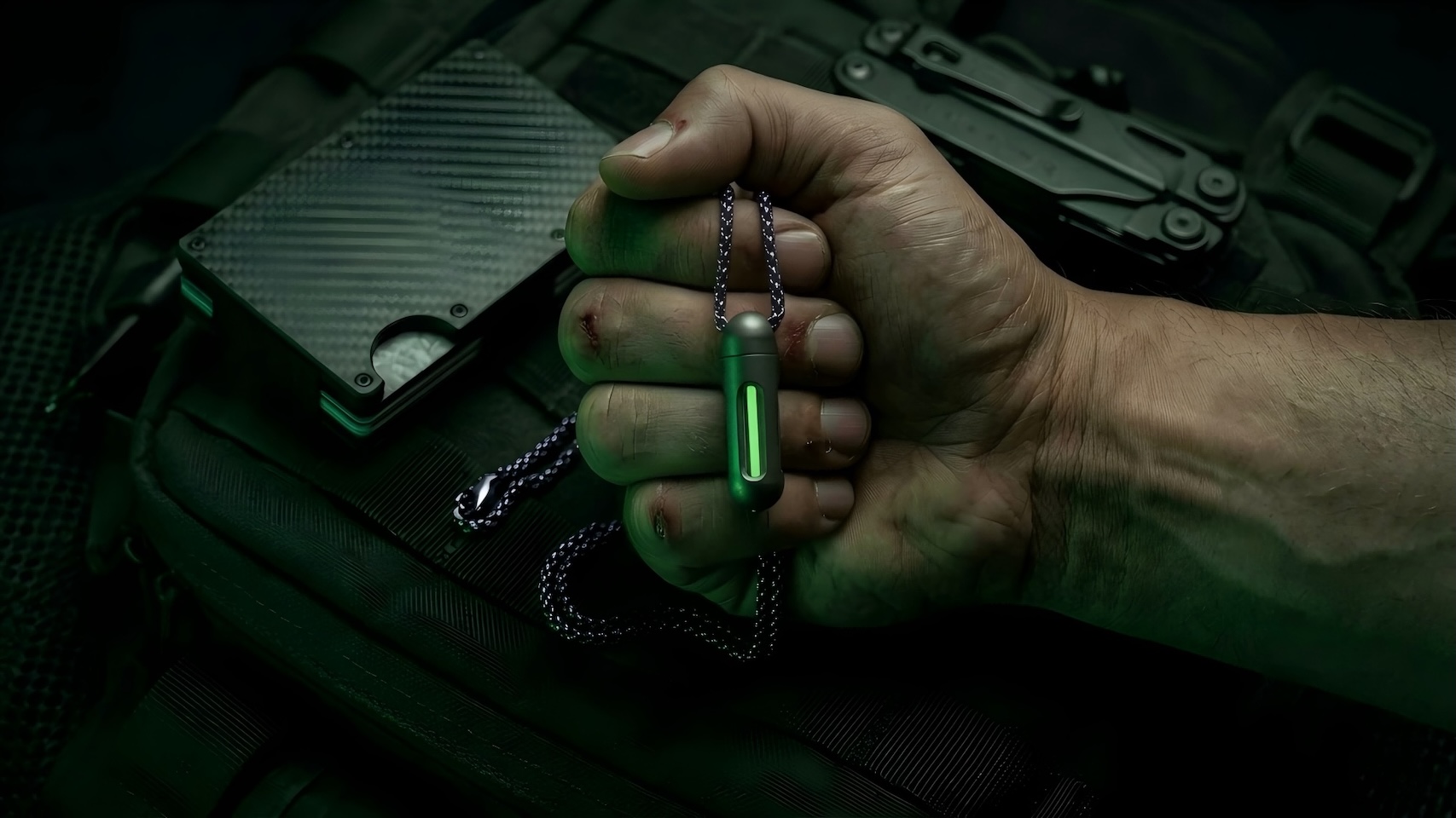 ORIONER TP01 Gr5 Titanium Capsule EDC Glow Pendant Crowdfunding