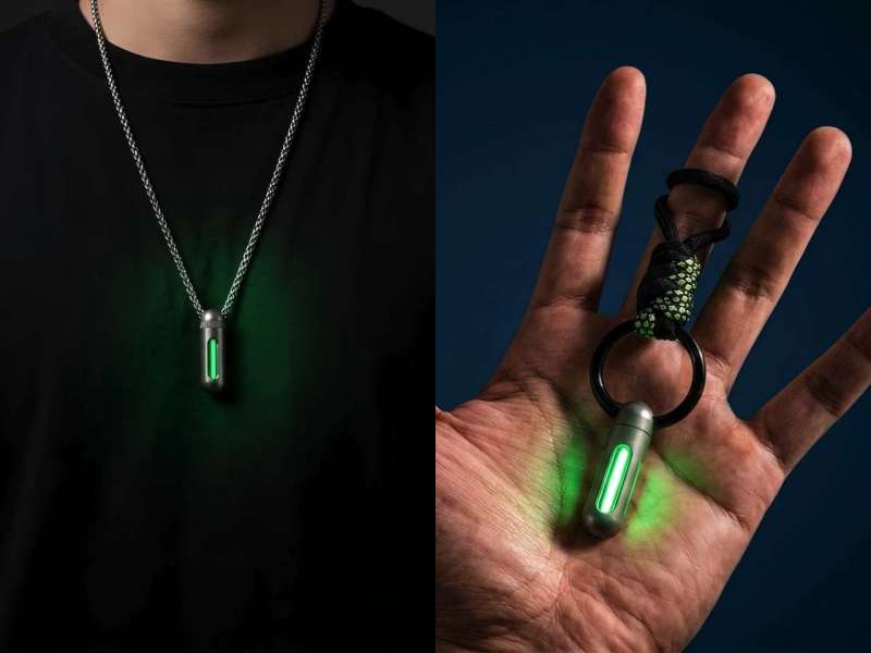 ORIONER TP01 Gr5 Titanium Capsule EDC Glow Pendant Where to Back