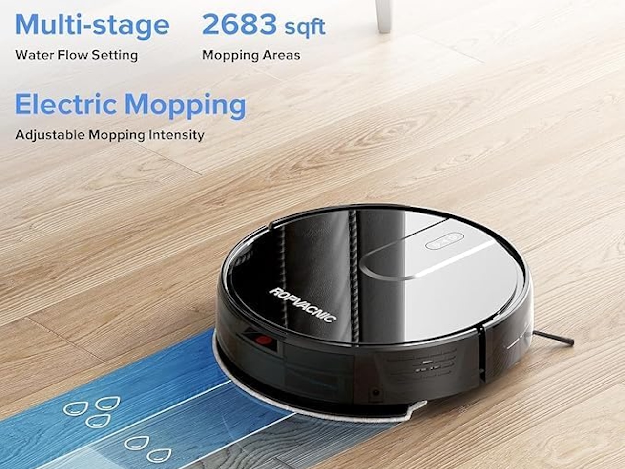 ROPVACNIC Robot Vacuum Cleaner Robot Vacuum and Mop Combo 3