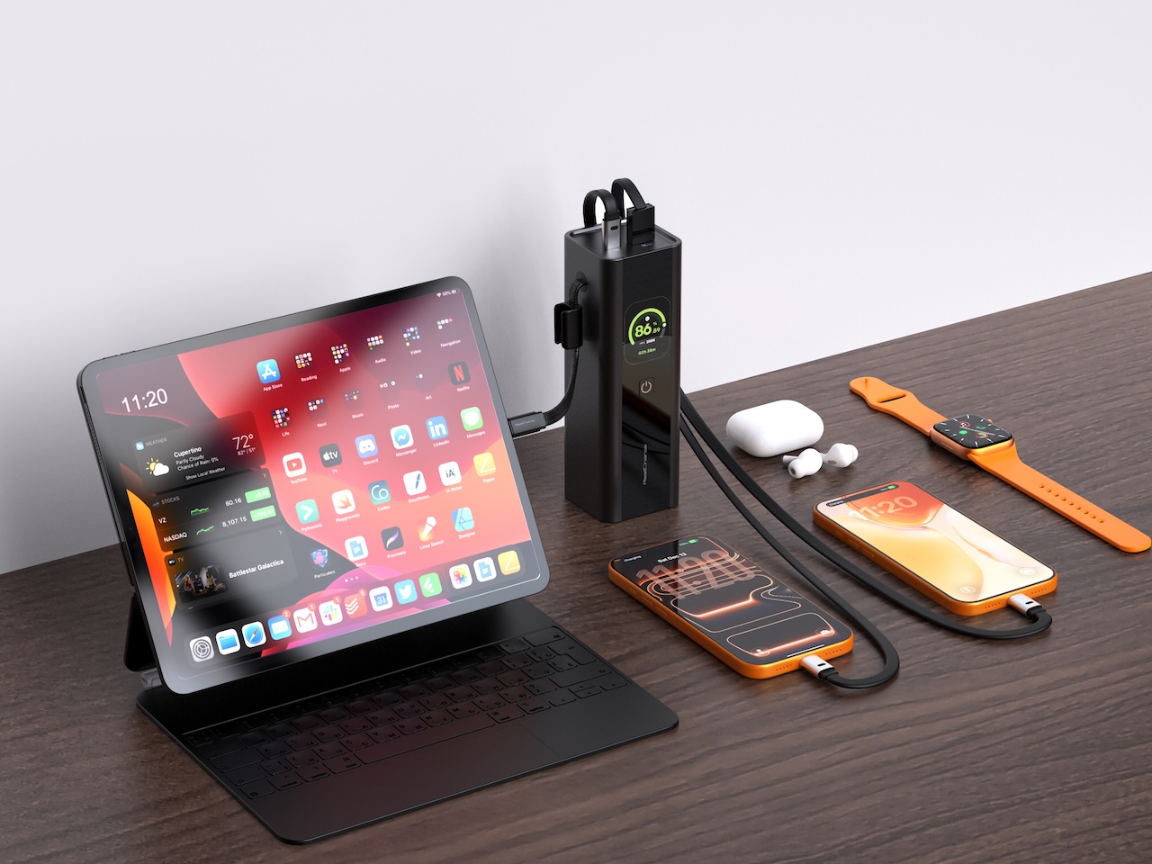 ReelCharge 200W Power Bank 140W USB-C