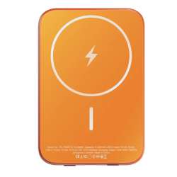 ReelCharge Solid State Premium Wireless Power Bank 5,000 mAh Orange