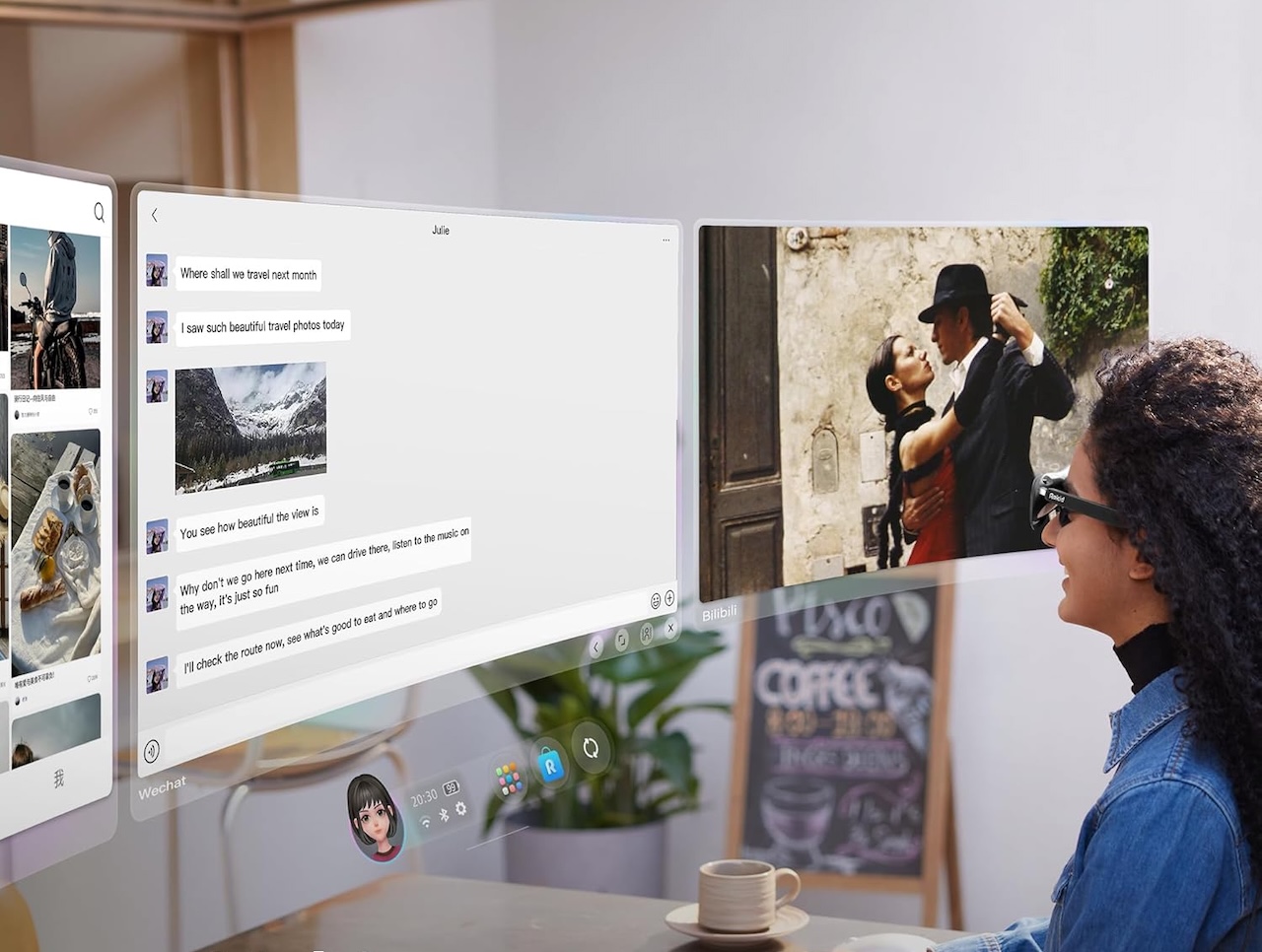 Rokid AR Spatial Video Glasses with 3-Screen Display 1