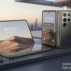 Samsung Galazy Z Fold 8 Wide Concept Generated by Gemini AI
