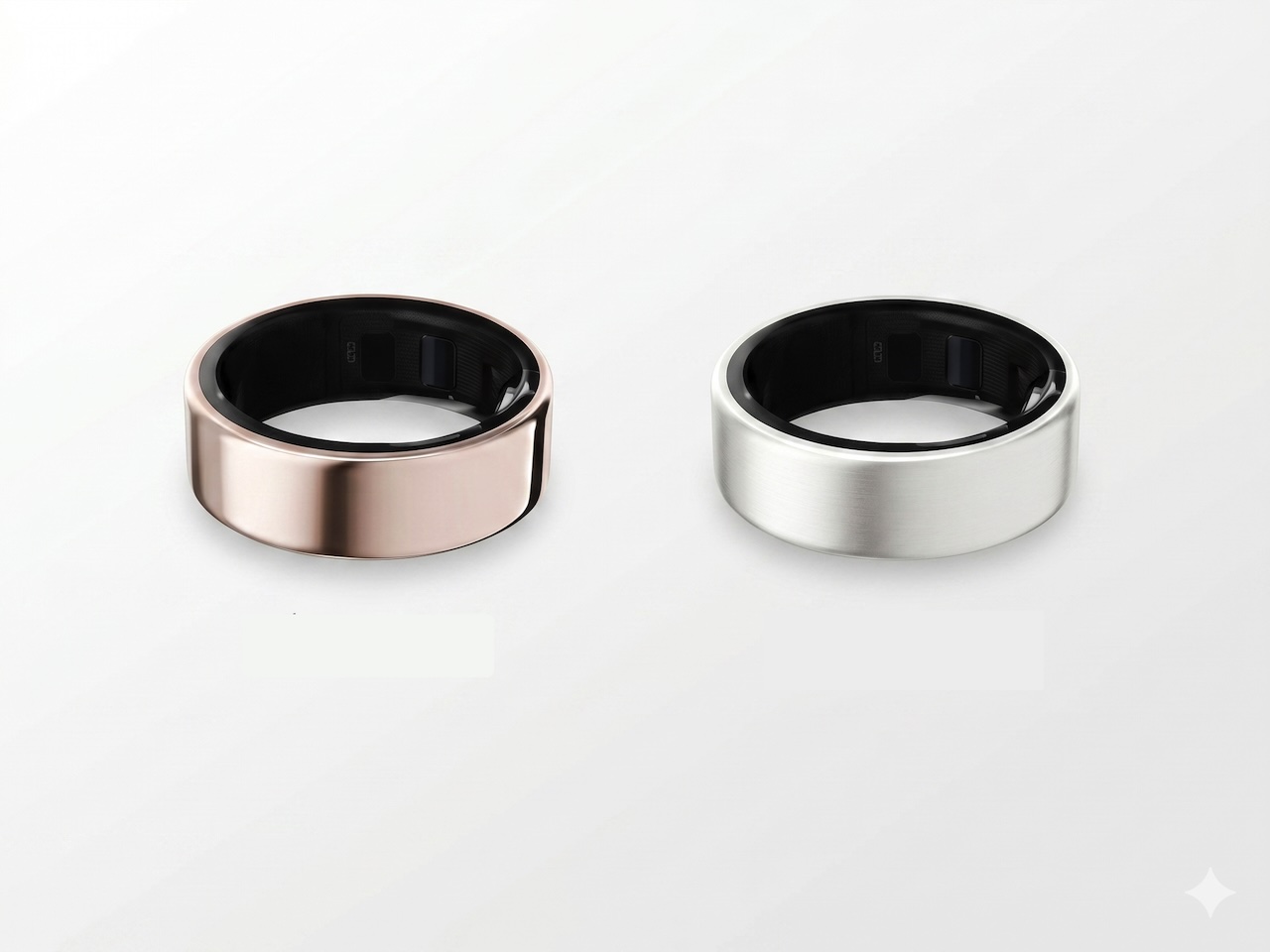 Sharp Karada Smart Ring Variants Gold Silver