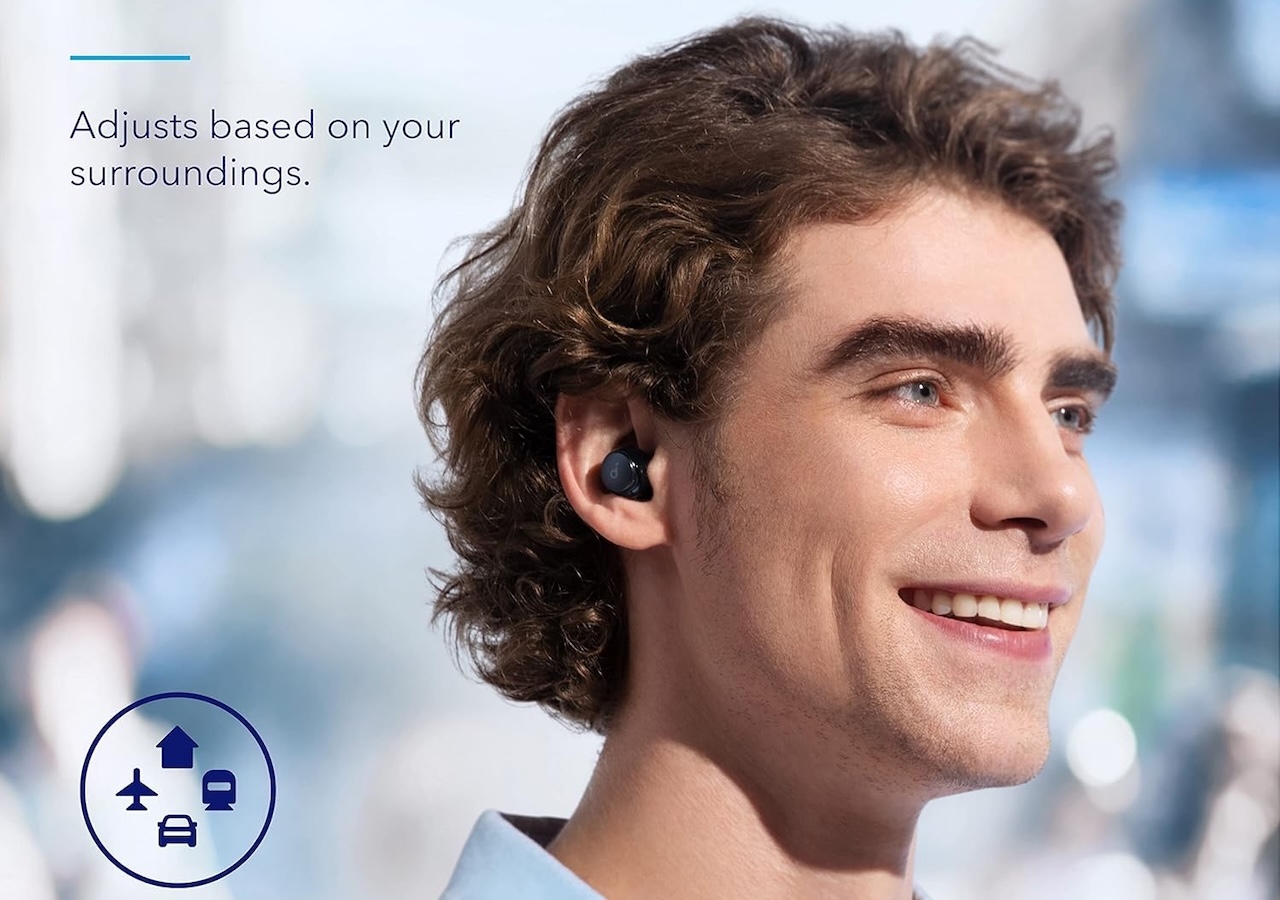 Soundcore by Anker Space A40 Adaptive Active Noise Cancelling Wireless Earbuds