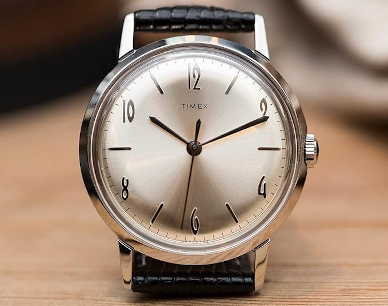 Timex Marlin 34mm Hand Wind 1960s Reissue