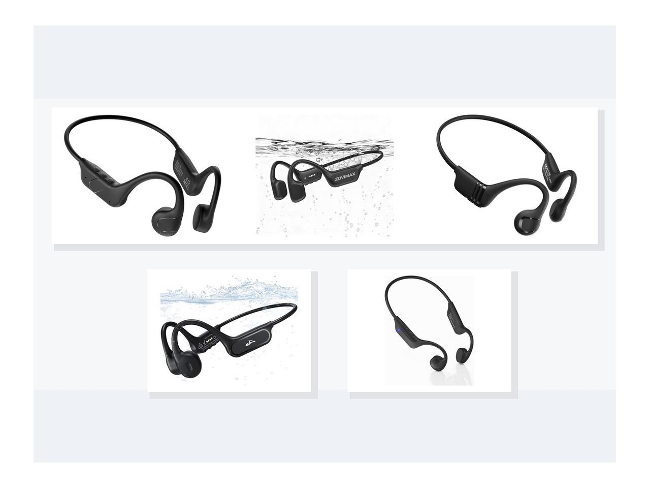 Open-ear headphones buyer guide product collage. Images: Amazon
