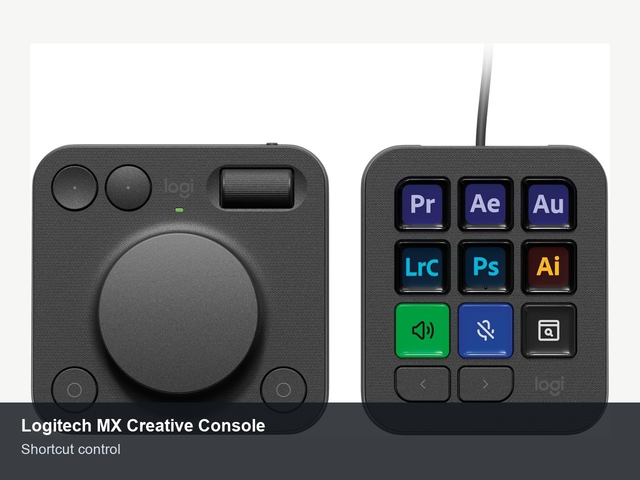 Logitech MX Creative Console with keypad and control dial