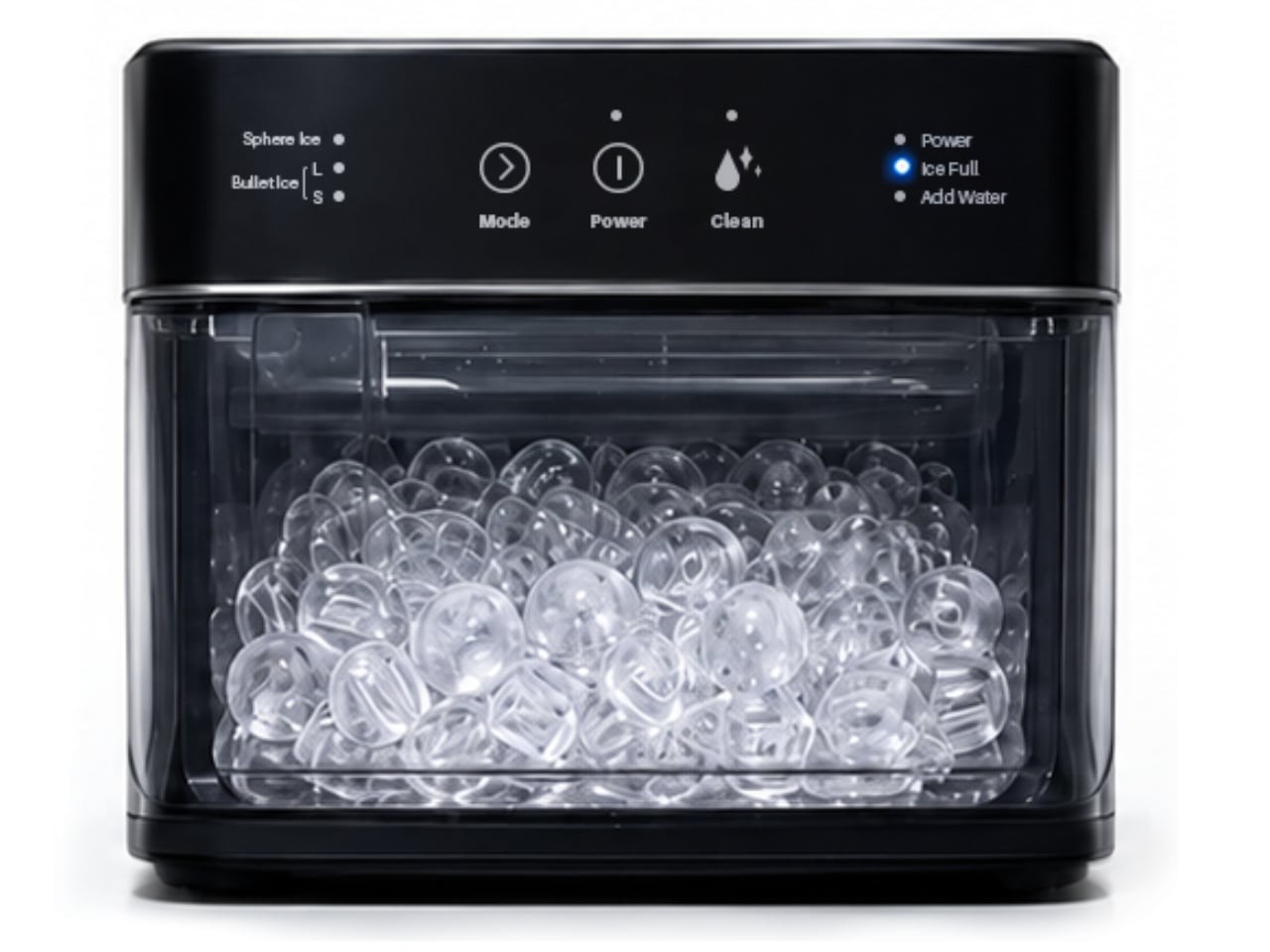 JoyMayLab's countertop ice maker makes bullet ice and whiskey-ready sphere ice