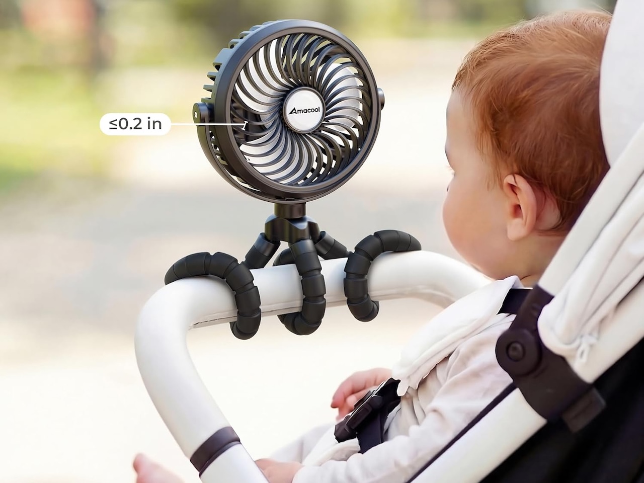 AMACOOL Battery Operated Stroller Fan