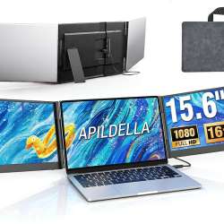 APILDELLA 15.6'' Triple Laptop Screen Extender