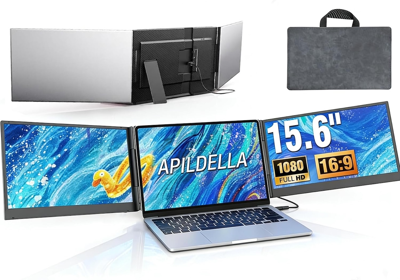 APILDELLA 15.6'' Triple Laptop Screen Extender