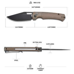 ARTISANCUTLERY REVEL Pocket Knife for Men Specs