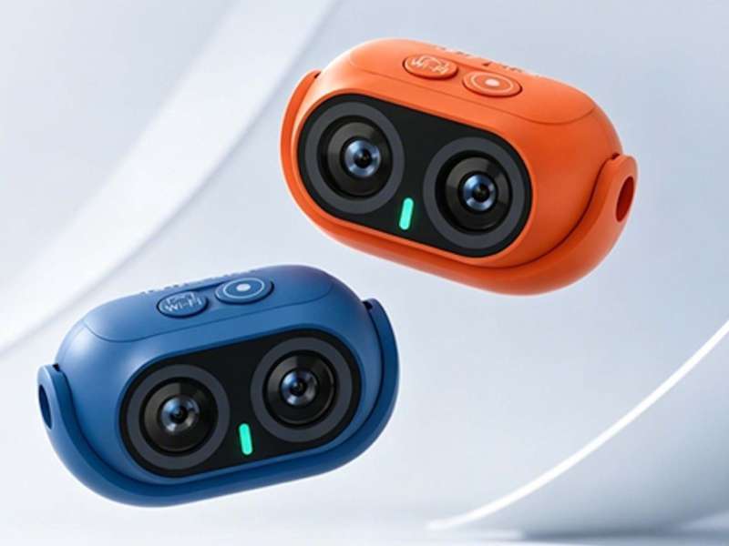 AulGo pocket camera product shot showing the compact body and magnetic mount system