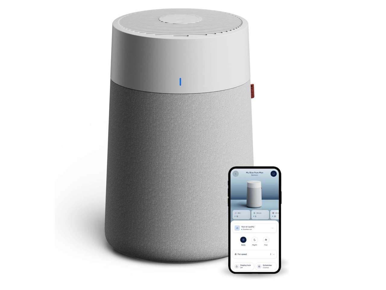 BLUEAIR Blue Pure 511i Max Smart Air Purifier for Bedroom & Small Rooms