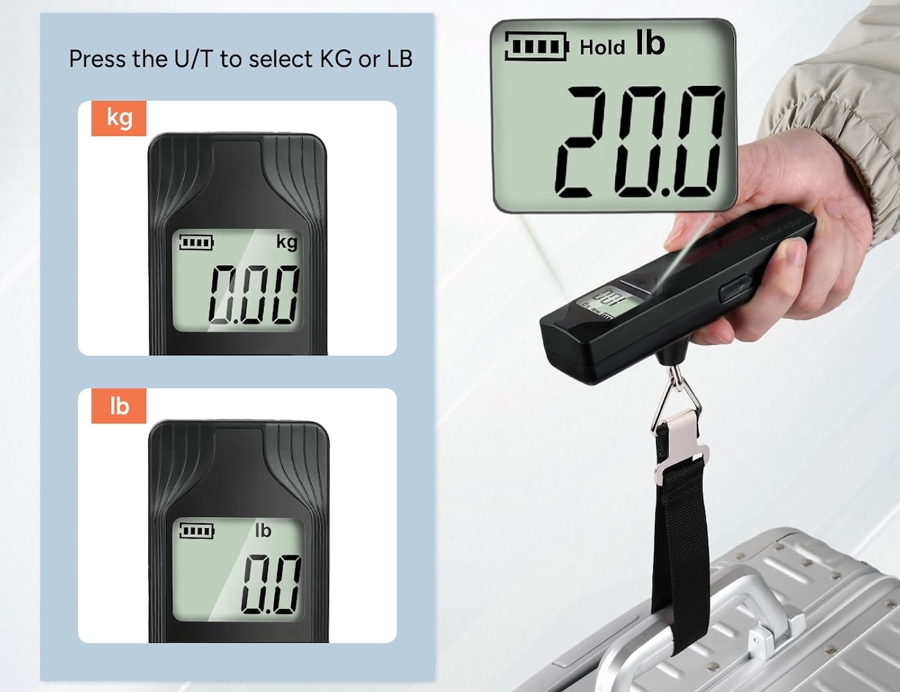 Battery-Free Luggage Scale 7