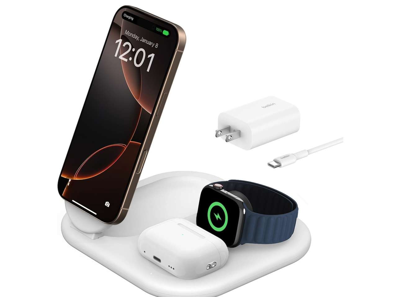 Belkin 3-in-1 MagSafe-Compatible iPhone Charger