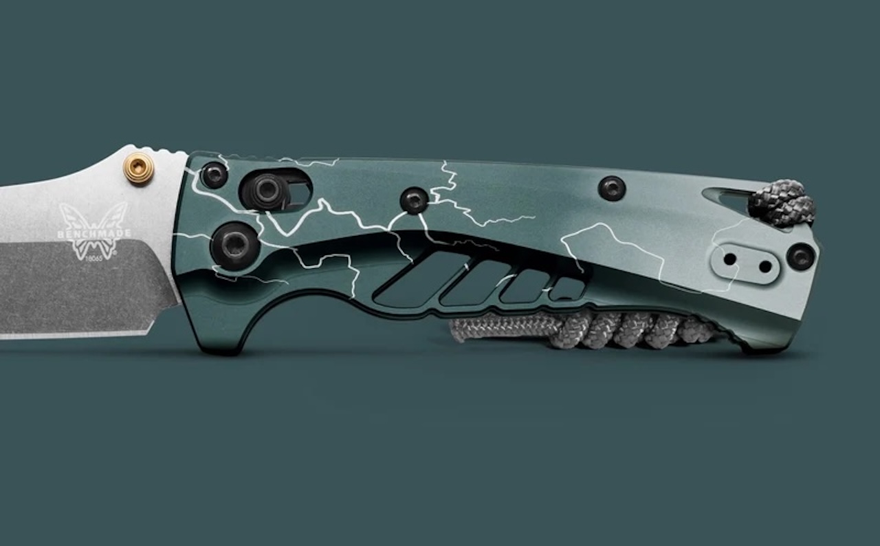 Benchmade Mini Adira Abel Dark Waters Drop-point Knife Launch