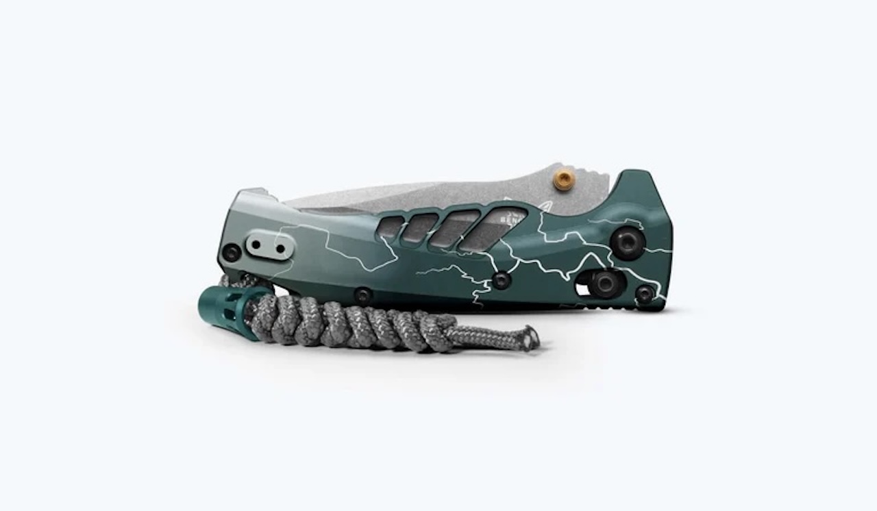Benchmade Mini Adira Abel Dark Waters Drop-point Knife Release