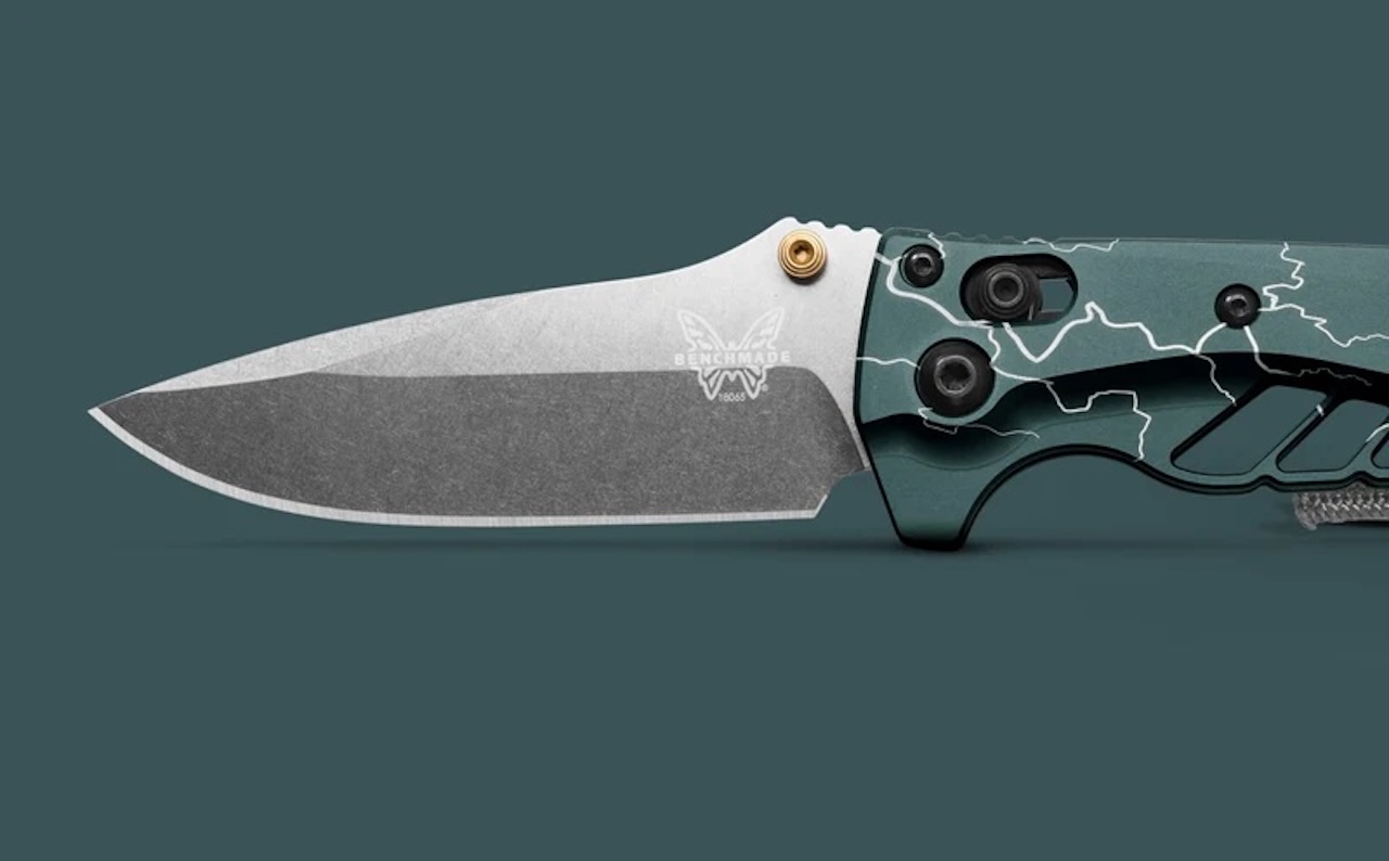 Benchmade Mini Adira Abel Dark Waters Drop-point Knife Where to Buy