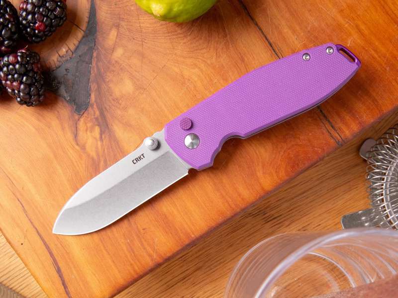 CRKT Squid XM Everyday Carry EDC Folding Knife with Button Lock