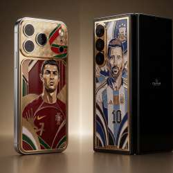 Caviar Made the Messi vs Ronaldo Rivalry a 24-Karat Gold Phone Showdown