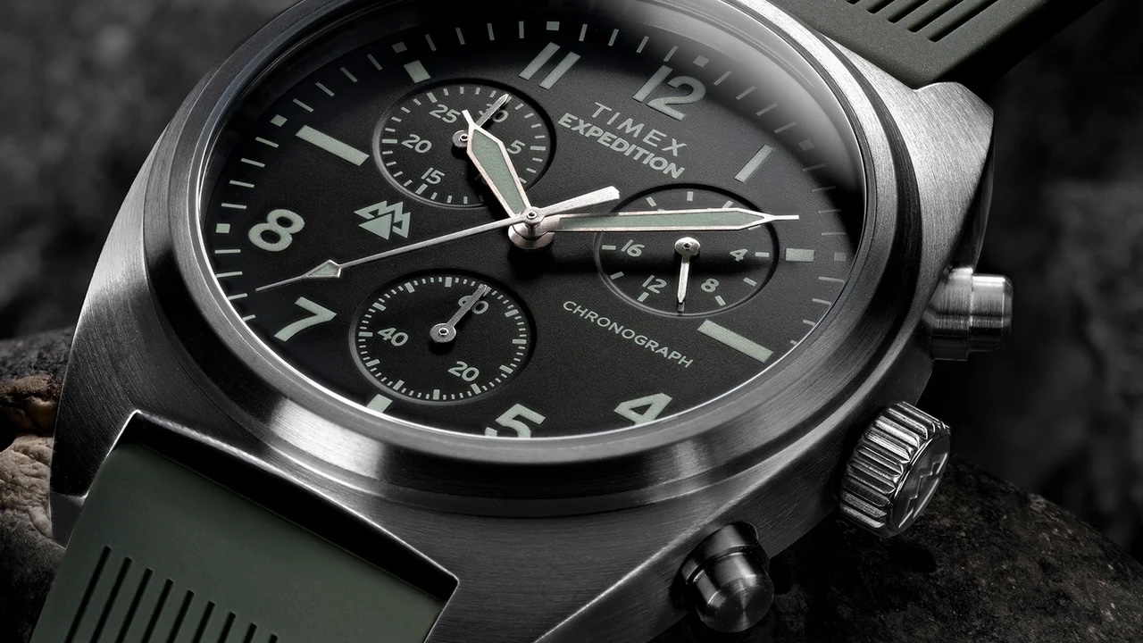 Timex Chronograph Expedition Capstone Collection Expedition Capstone Chronograph 41mm Silicone Strap Watch