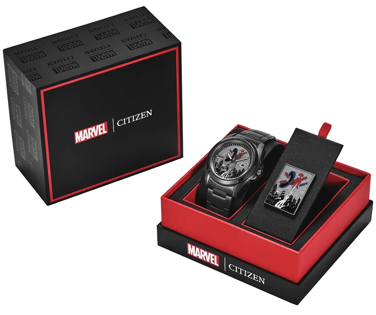 Citizen AW1437-61W Spider Man Box