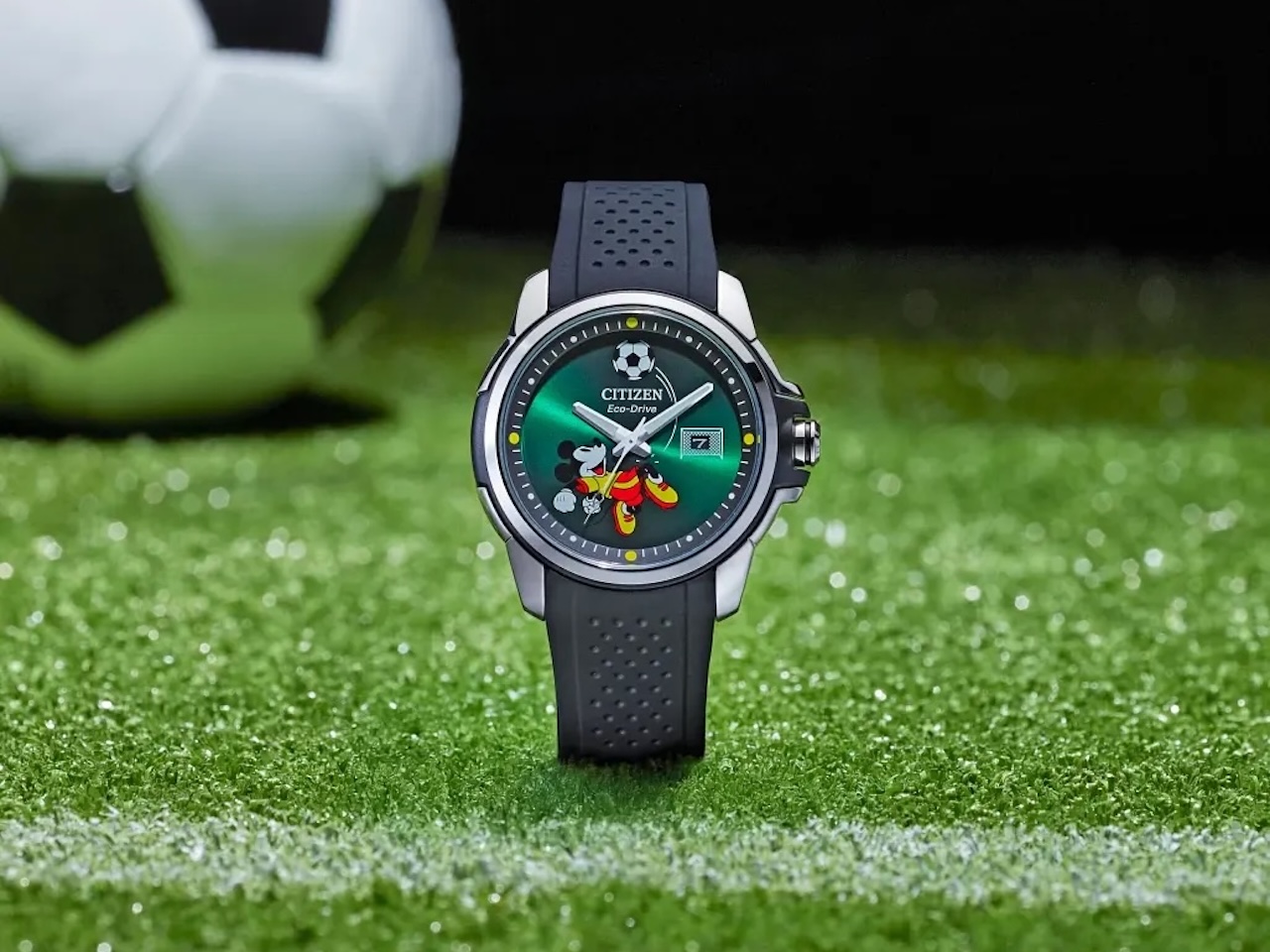Citizen Mickey Mouse Goalie Watch Hands On