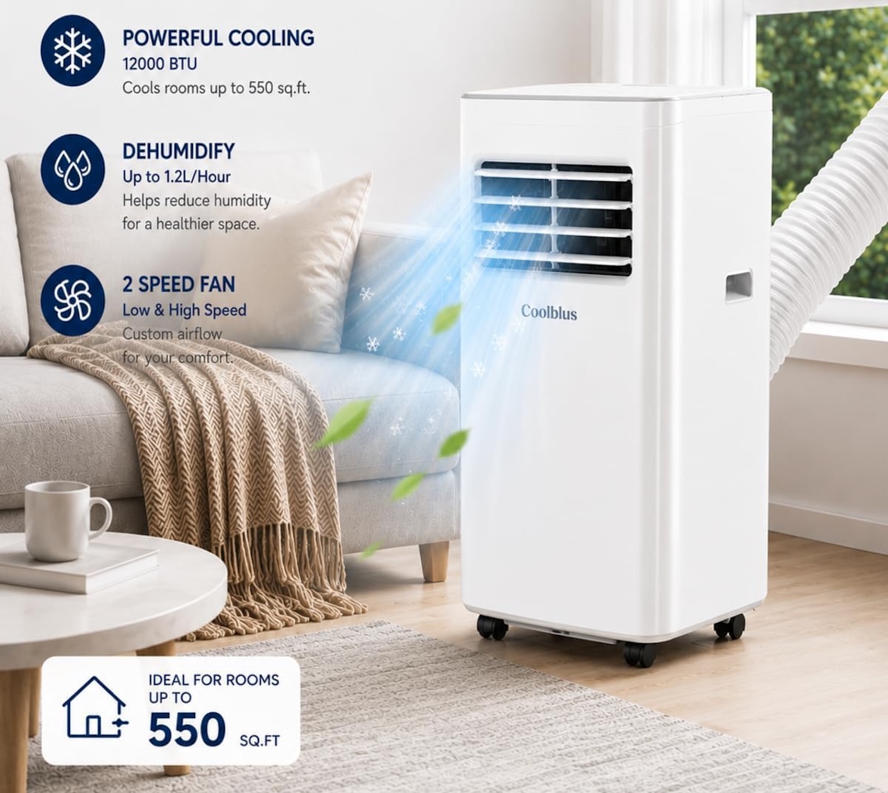 Coolblus 12000 BTU Portable Air Conditioners