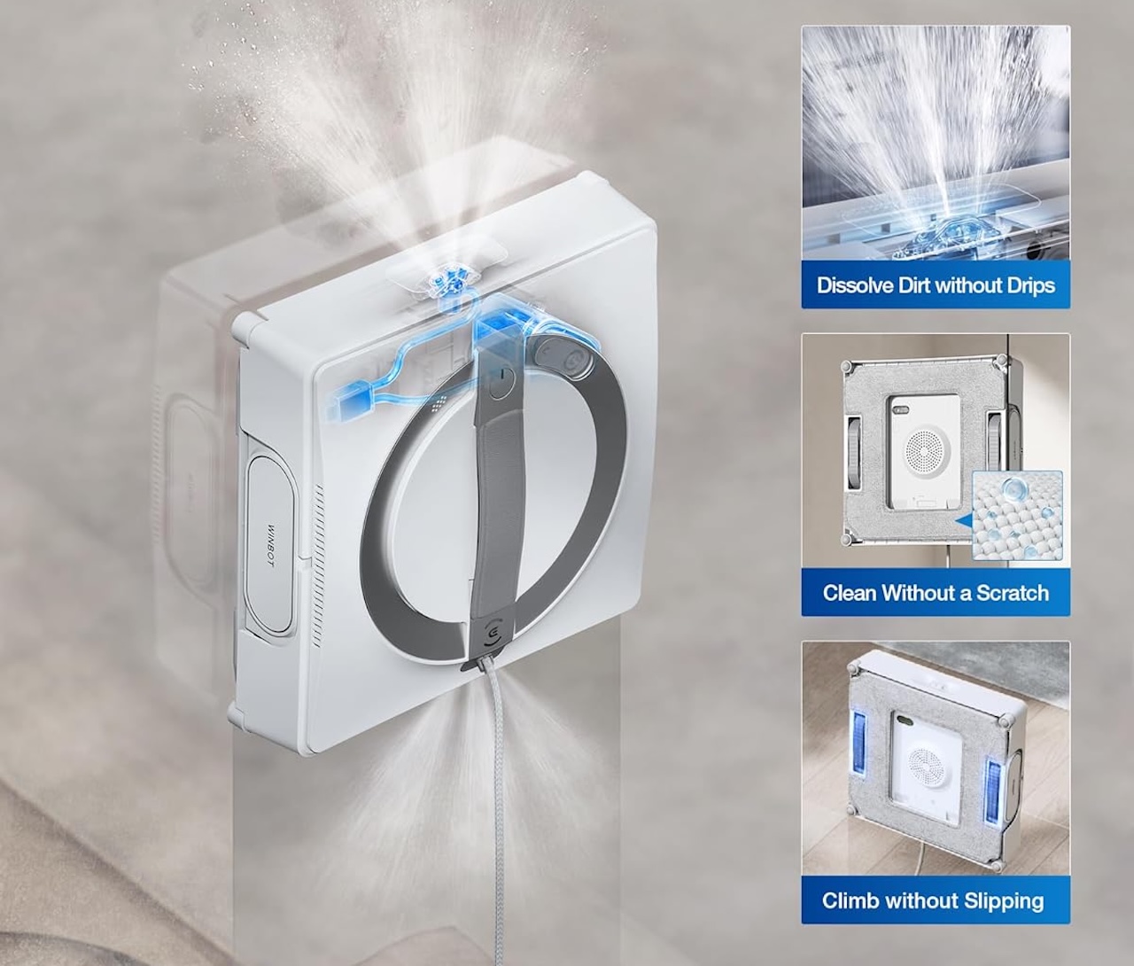 ECOVACS WINBOT W2 PRO Omni Portable Window Cleaning Robot with Multi-Functional Station 4