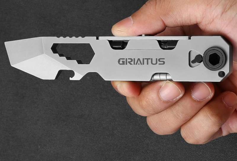 EDC Pry Bar Multitool with Bi-Directional Ratchet Screwdriver & Everlasting Pen G