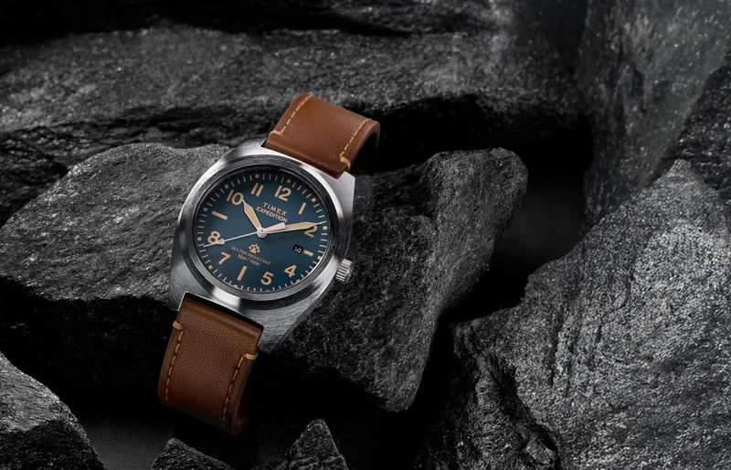 Expedition Capstone 39mm Eco-Friendly Leather Strap Watch