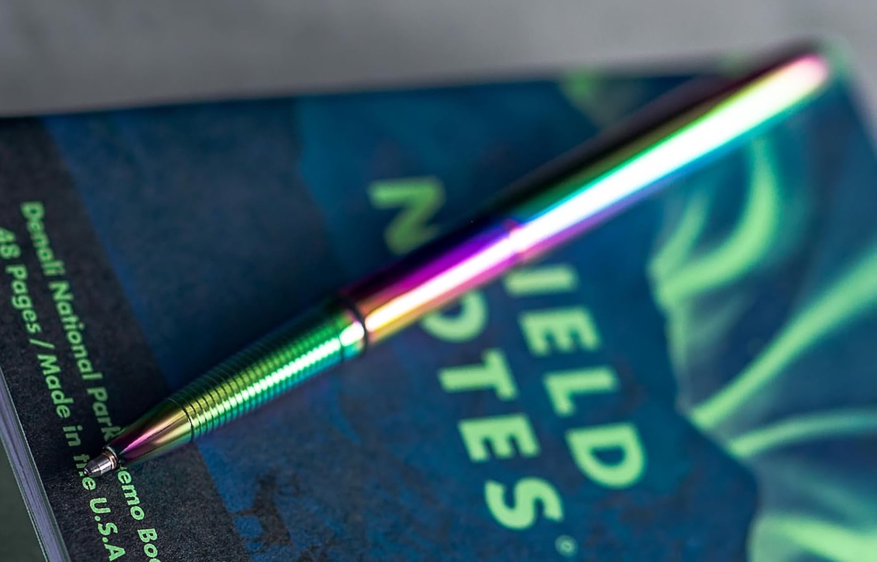 Fisher Space Pen Supernova Rainbow Titanium Nitride Bullet Pen