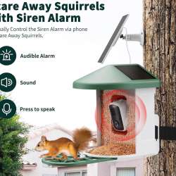 HARYMOR Bird Feeder with Camera with AI Identify Birds Species G