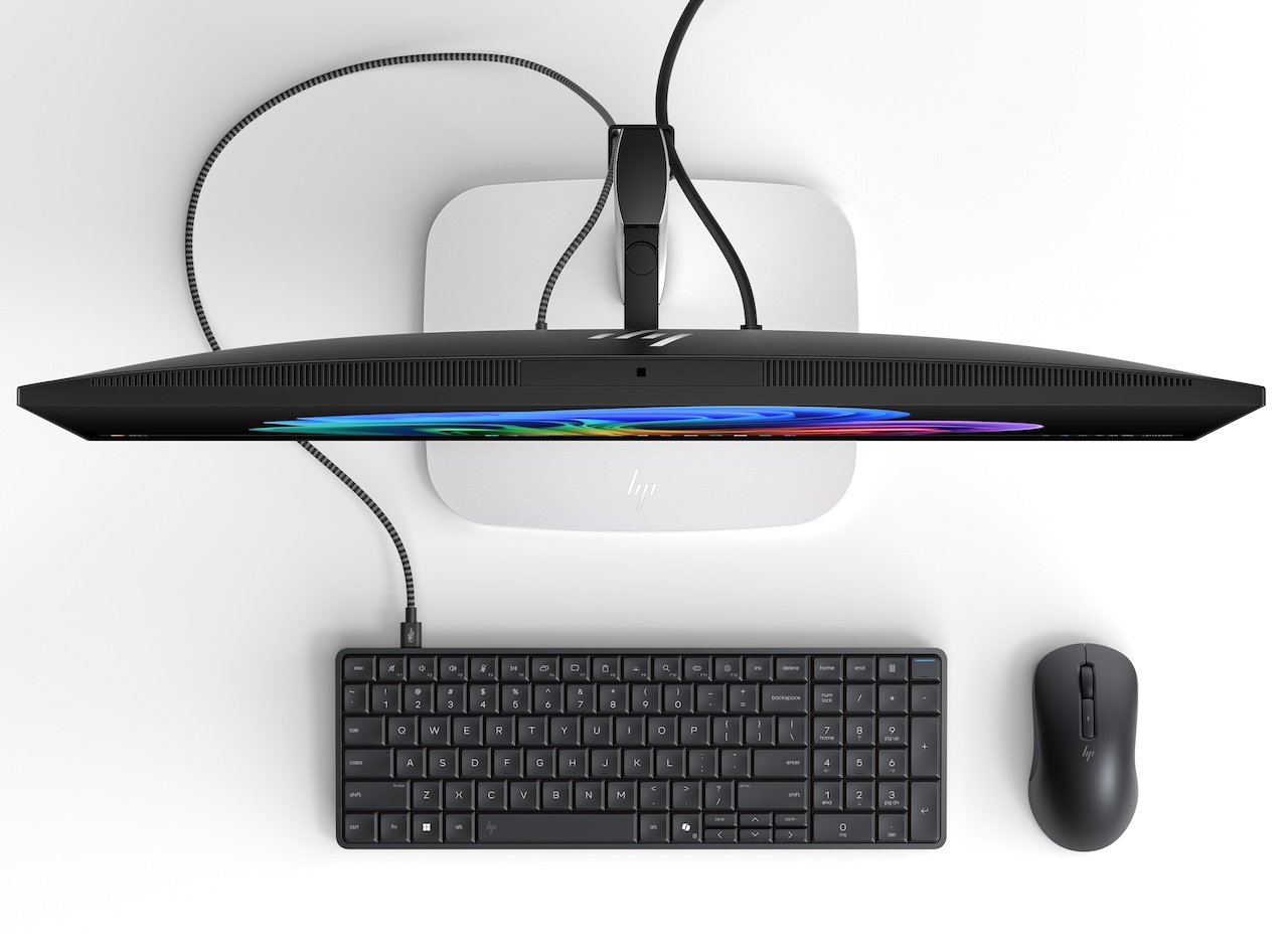 HP EliteBoard G1a Next Gen AI PC keyboard computer in Eclipse Gray