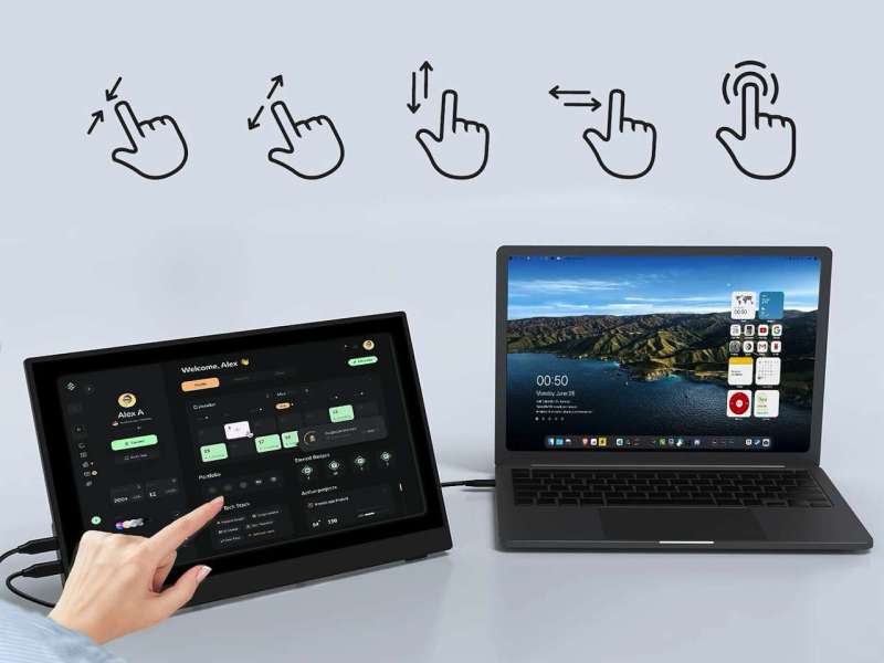 InnoView 15.6 Portable Monitor 60Hz Touchscreen 1080P Amazon Deal