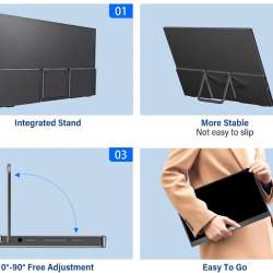 InnoView 15.6 Portable Monitor 60Hz Touchscreen 1080P