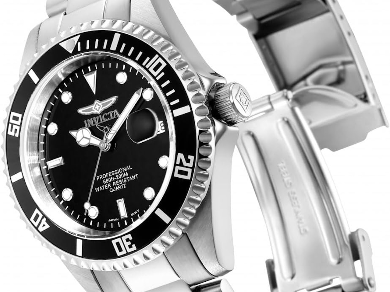 Invicta Men's 8932OB Pro Diver Analog Display Quartz Silver Watch