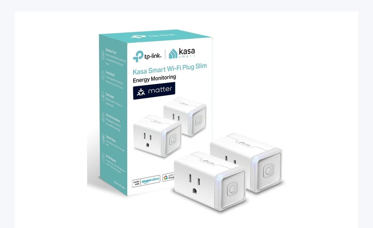 Kasa KP125M Matter Smart Plug 2-Pack