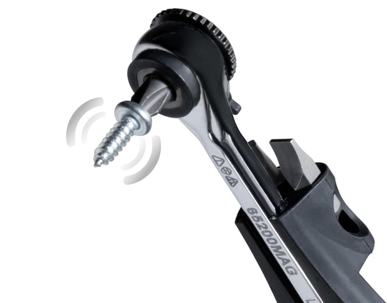 Klein Tools 65200MAG Slim-Profile Magnetic Mini Ratchet Images